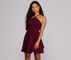 Living For The Glam Glitter Dress